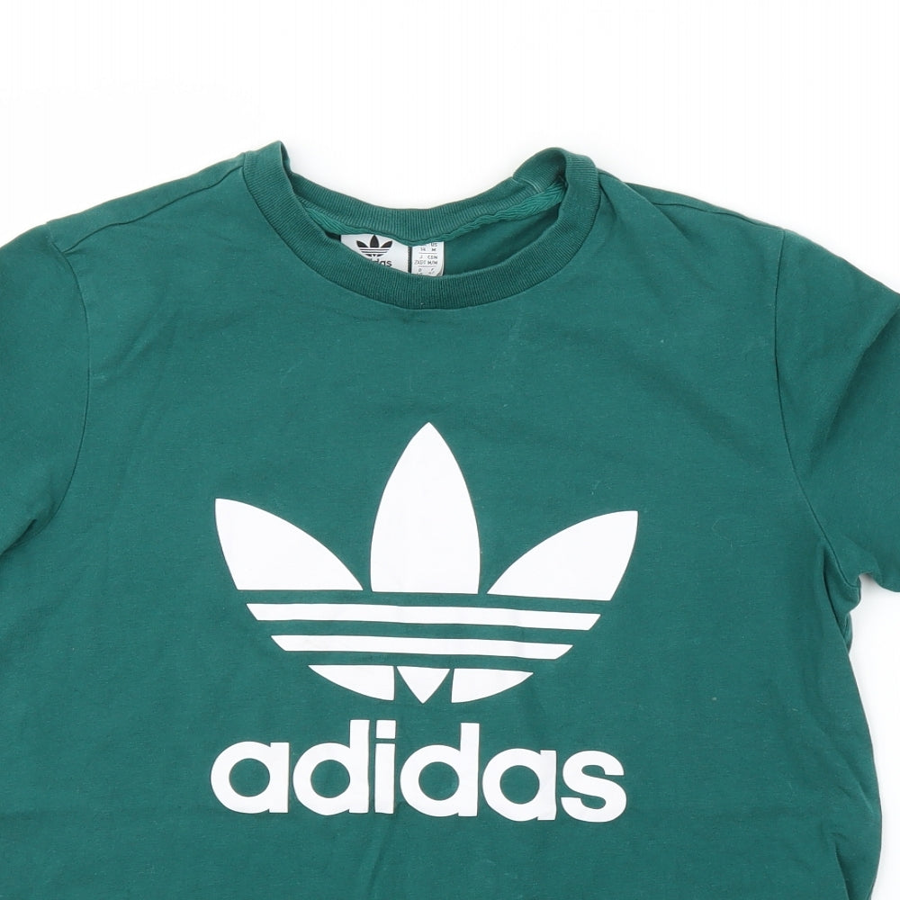 adidas Womens Green   Basic T-Shirt Size 14