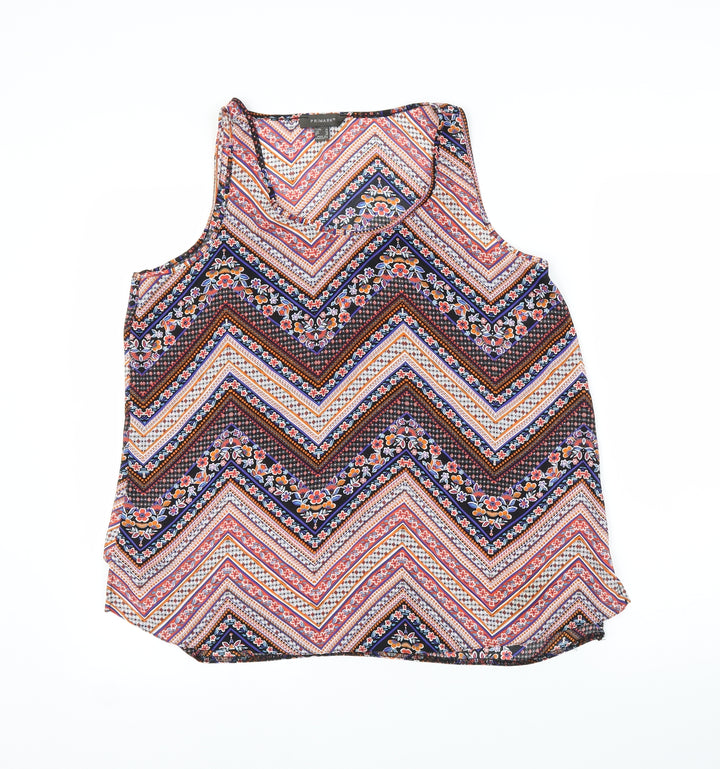 Primark Womens Pink Geometric Basic Blouse Size 14