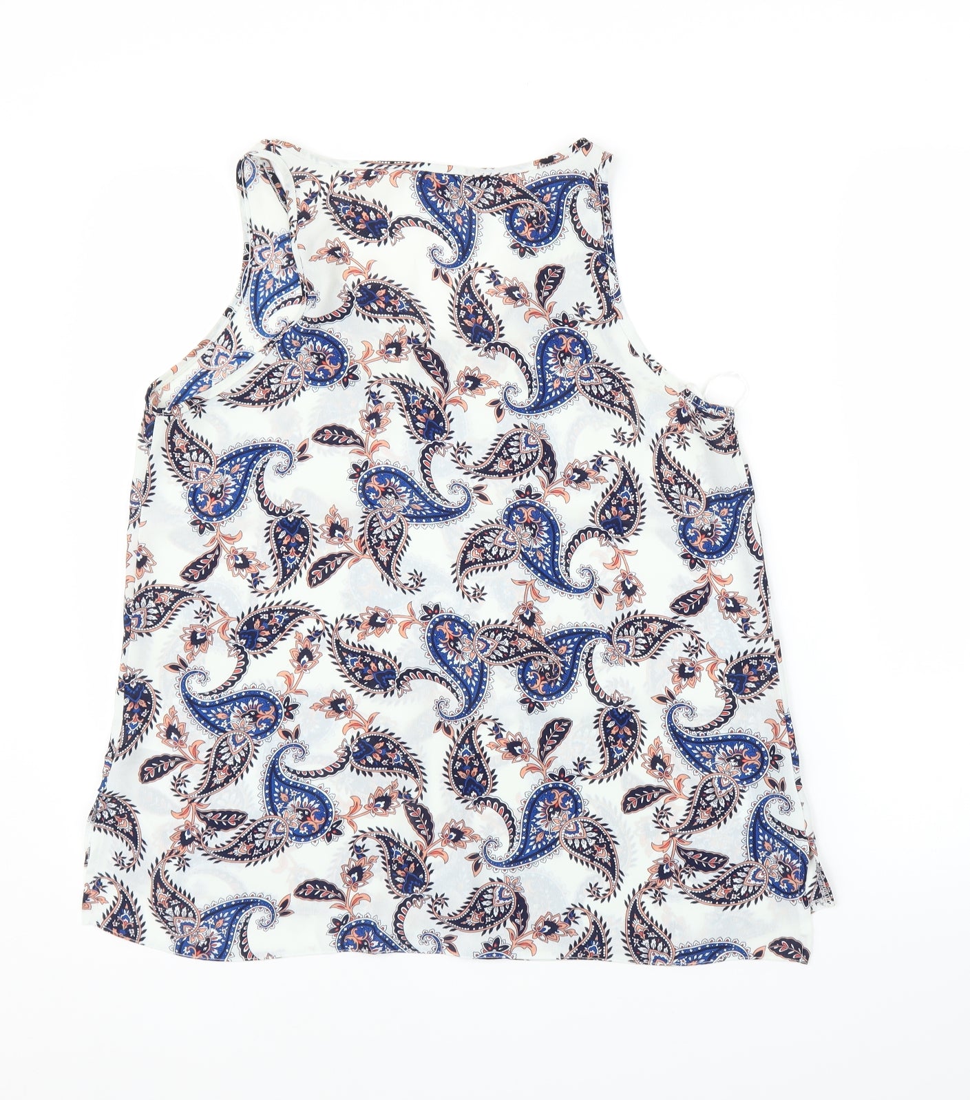 Primark Womens White Paisley  Basic Blouse Size 12