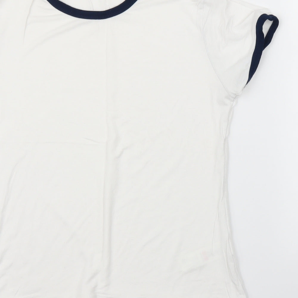 I SAW IT FIRST Womens White   Ringer T-Shirt Size M