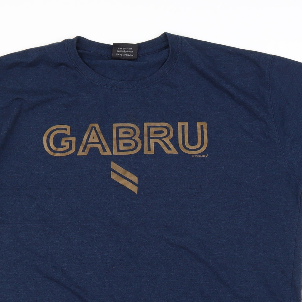 J Punjab Mens Blue    T-Shirt Size 2XL