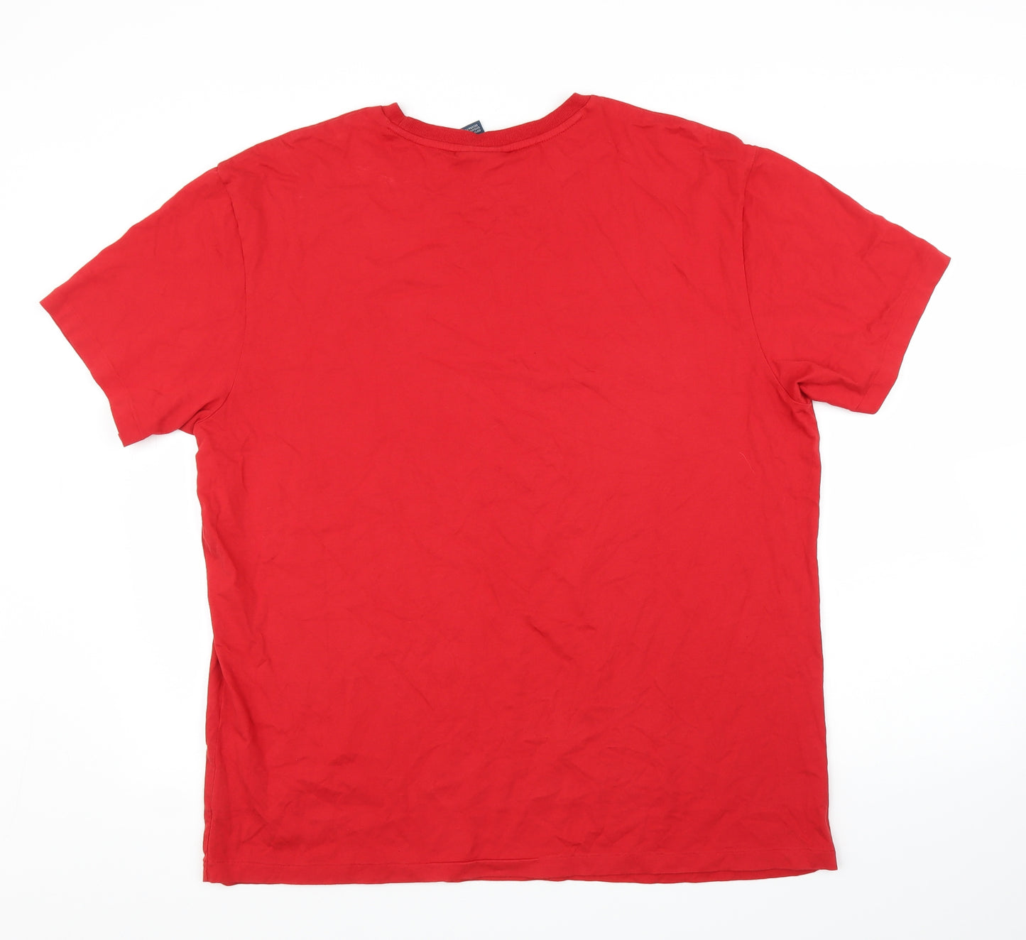 Ralph Laure Mens Red    T-Shirt Size L