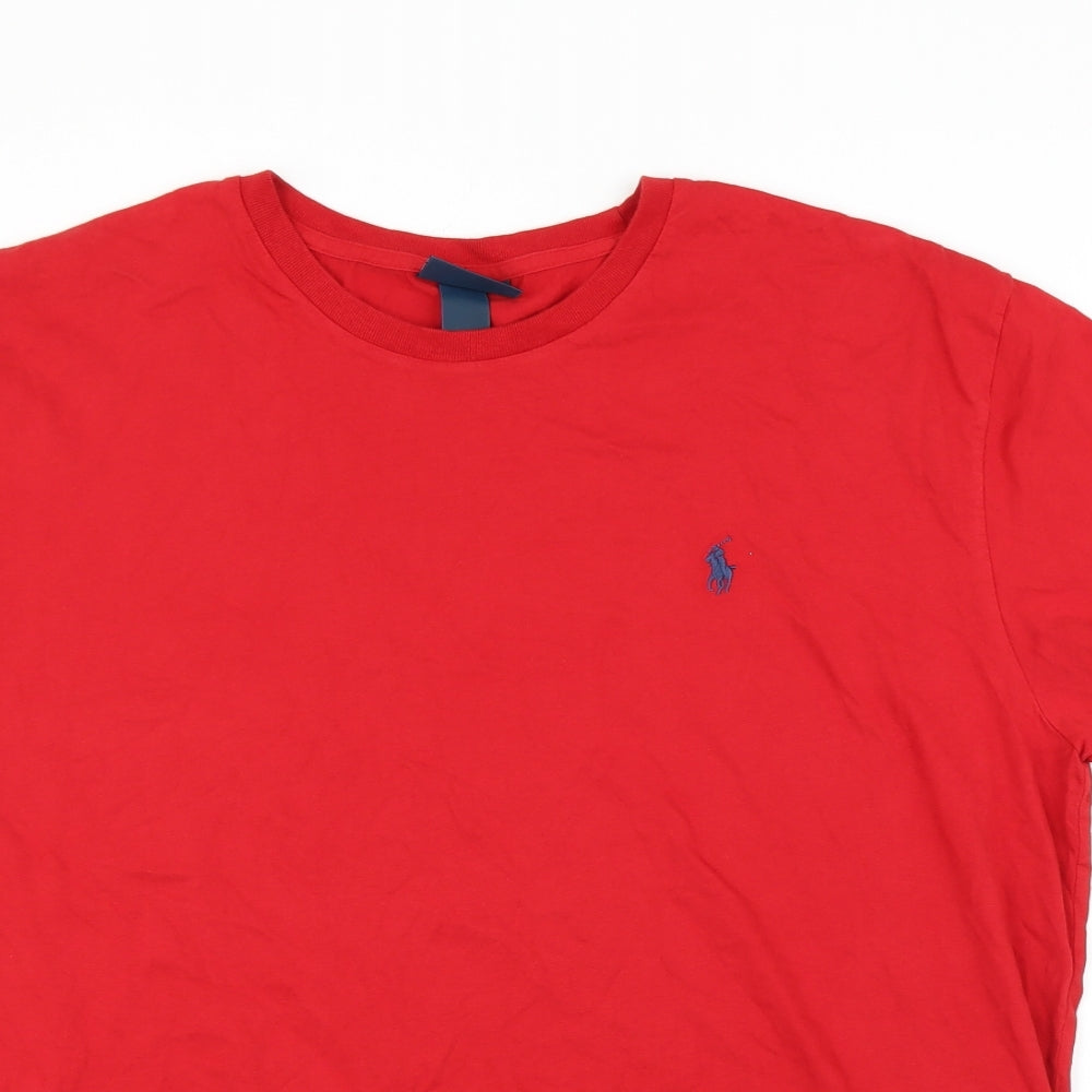 Ralph Laure Mens Red    T-Shirt Size L