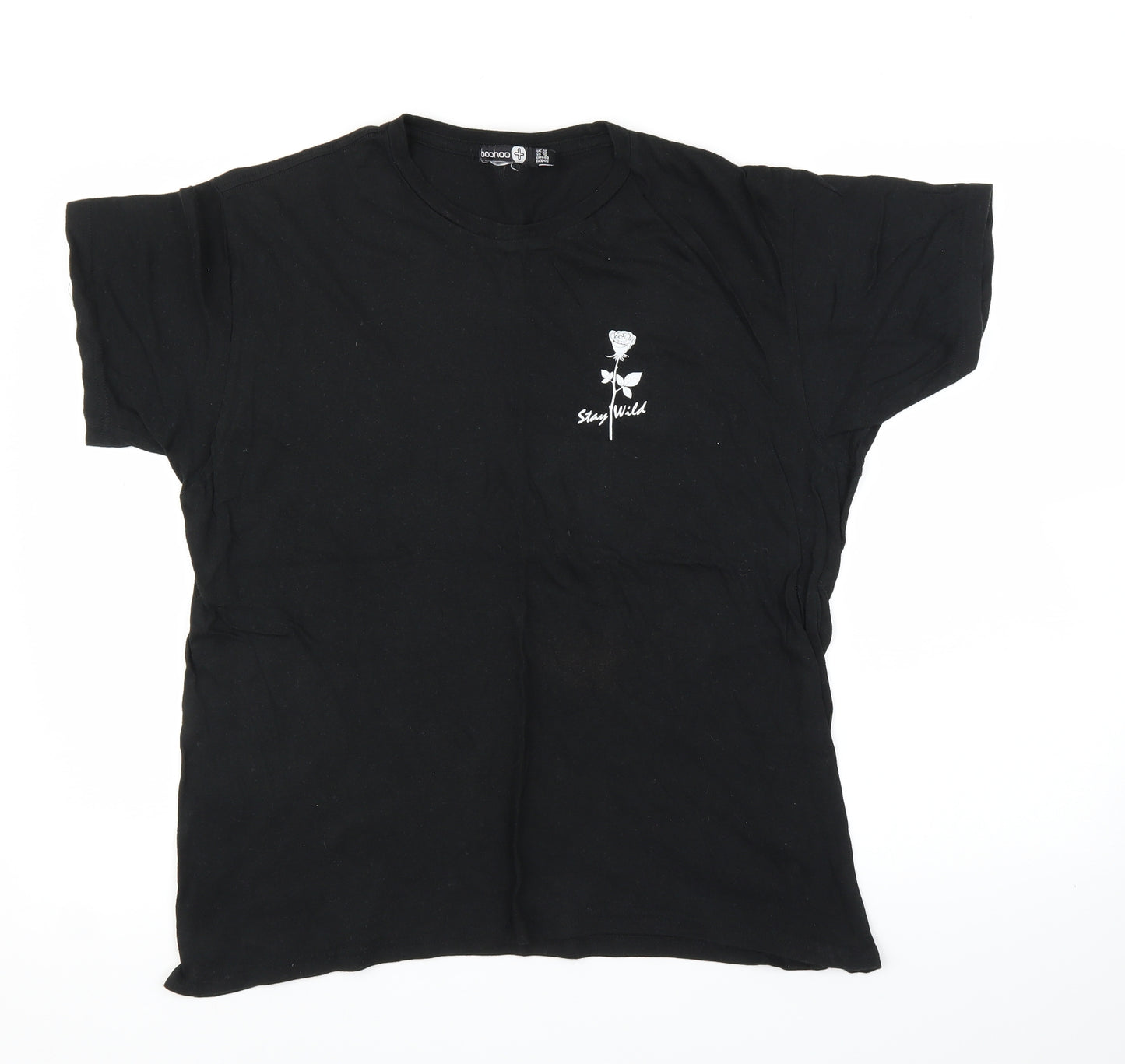 Boohoo Womens Black   Basic T-Shirt Size 20