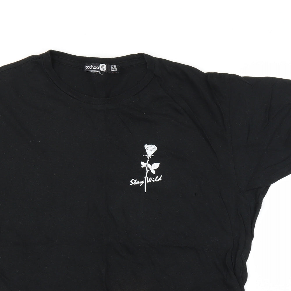 Boohoo Womens Black   Basic T-Shirt Size 20