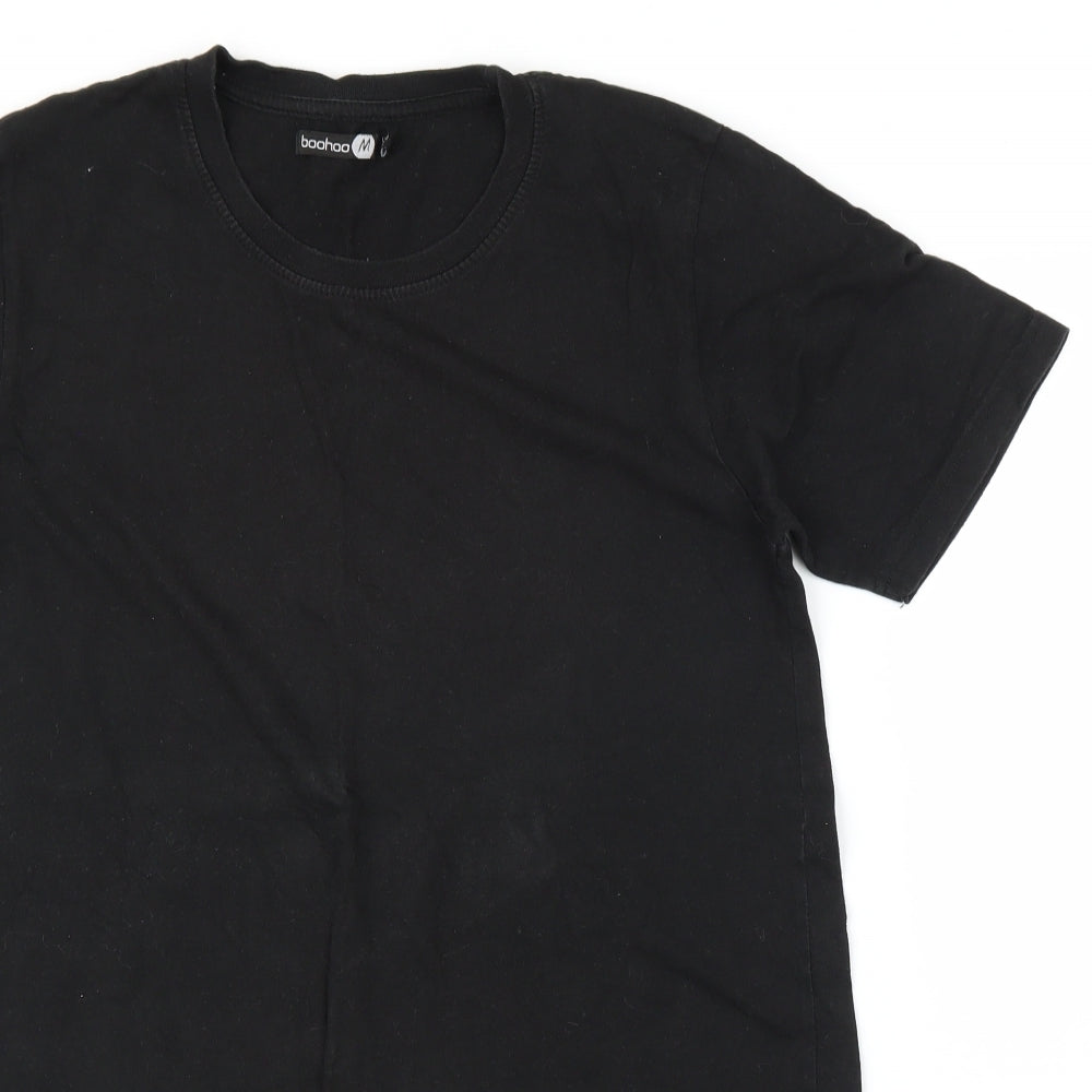 Boohoo Womens Black   Tunic T-Shirt Size 14