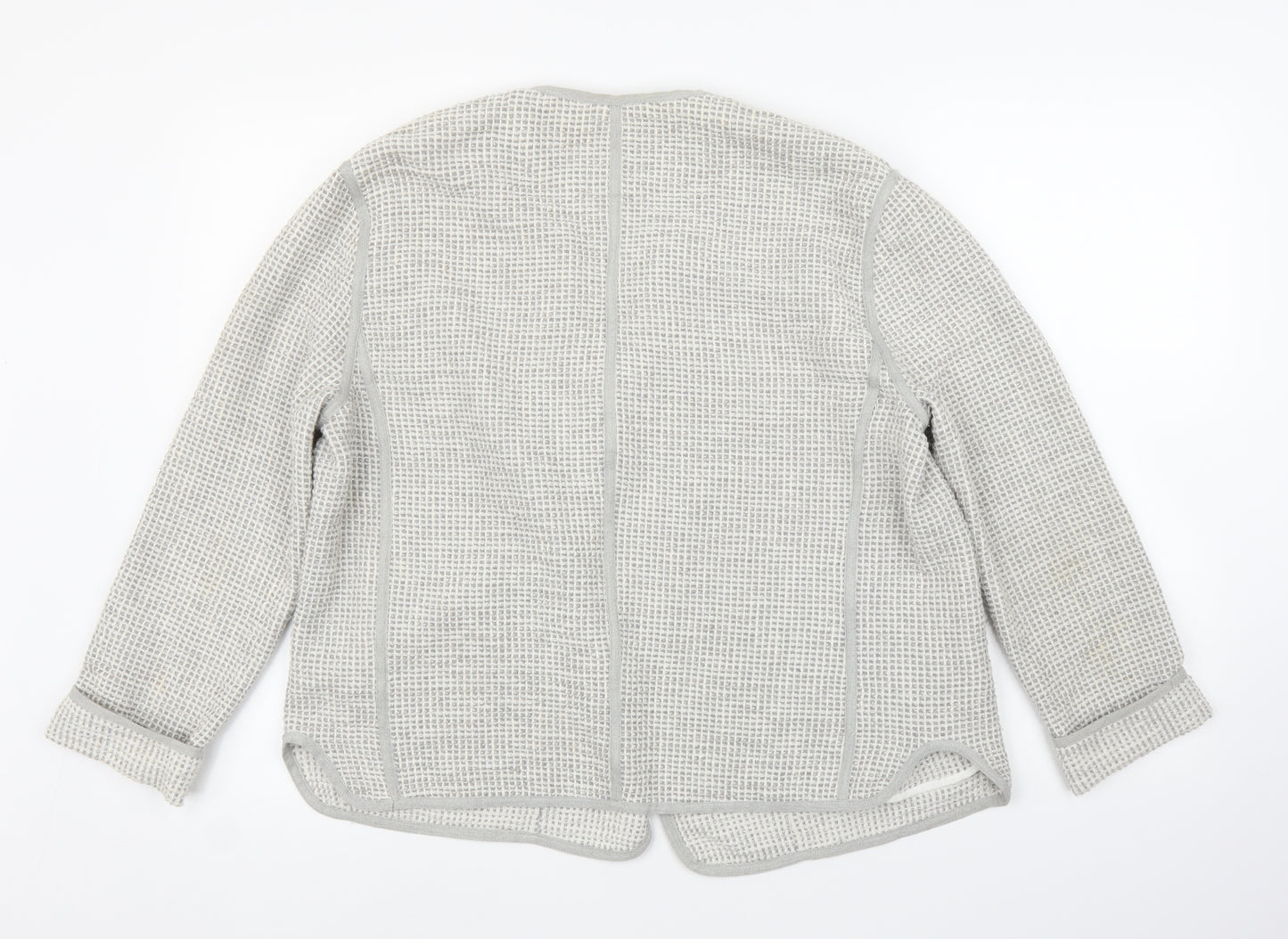 Custommade Womens Silver   Jacket  Size 10  - Chanel jacket