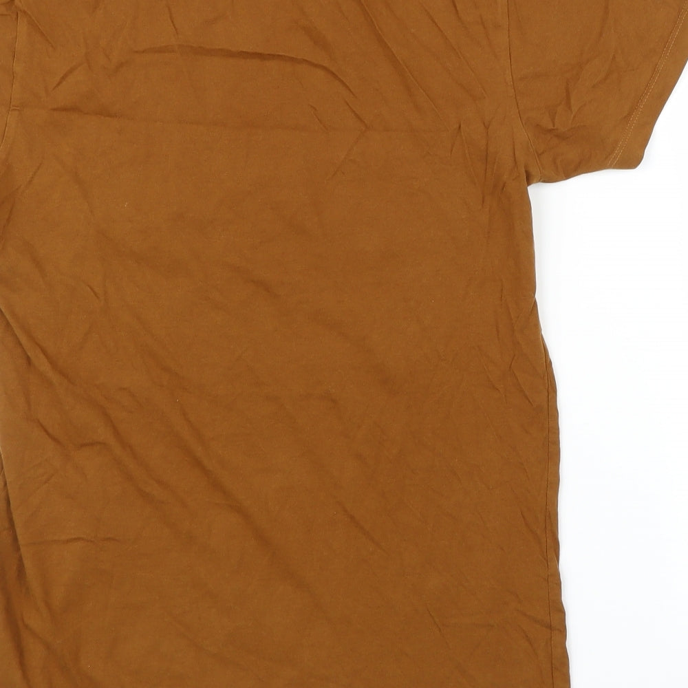 Primark Mens Brown    T-Shirt Size S