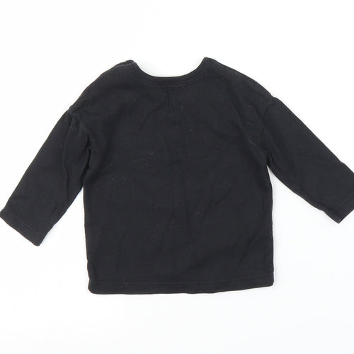 George Boys Black   Basic T-Shirt Size 3-6 Months  - Dinosaur