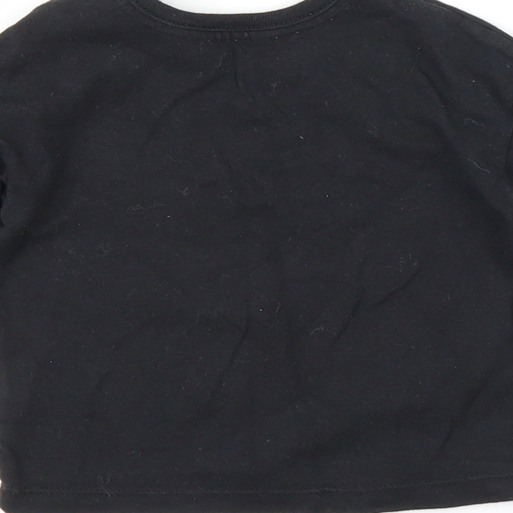 George Boys Black   Basic T-Shirt Size 3-6 Months  - Dinosaur