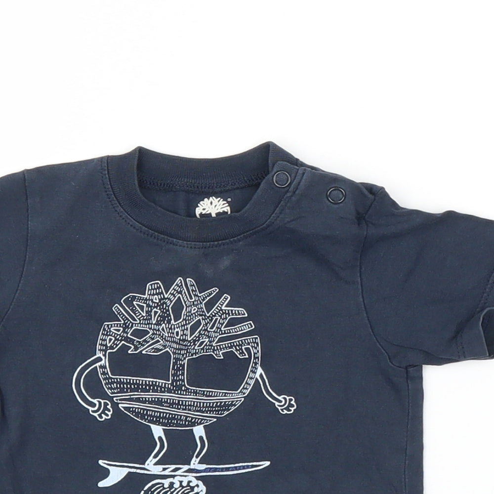 Timberland Boys Blue   Basic T-Shirt Size 9-12 Months