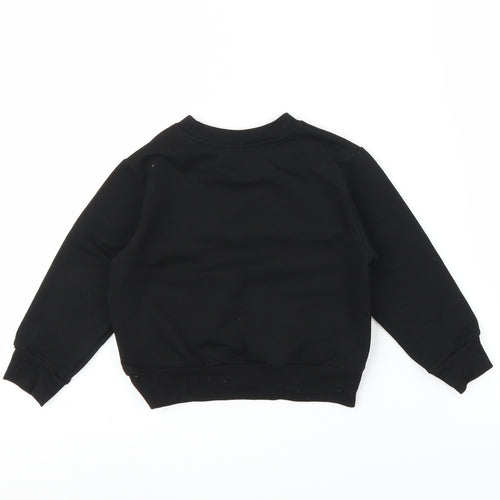 Preworn Baby Black   Pullover Jumper Size 18-24 Months  - Christmas