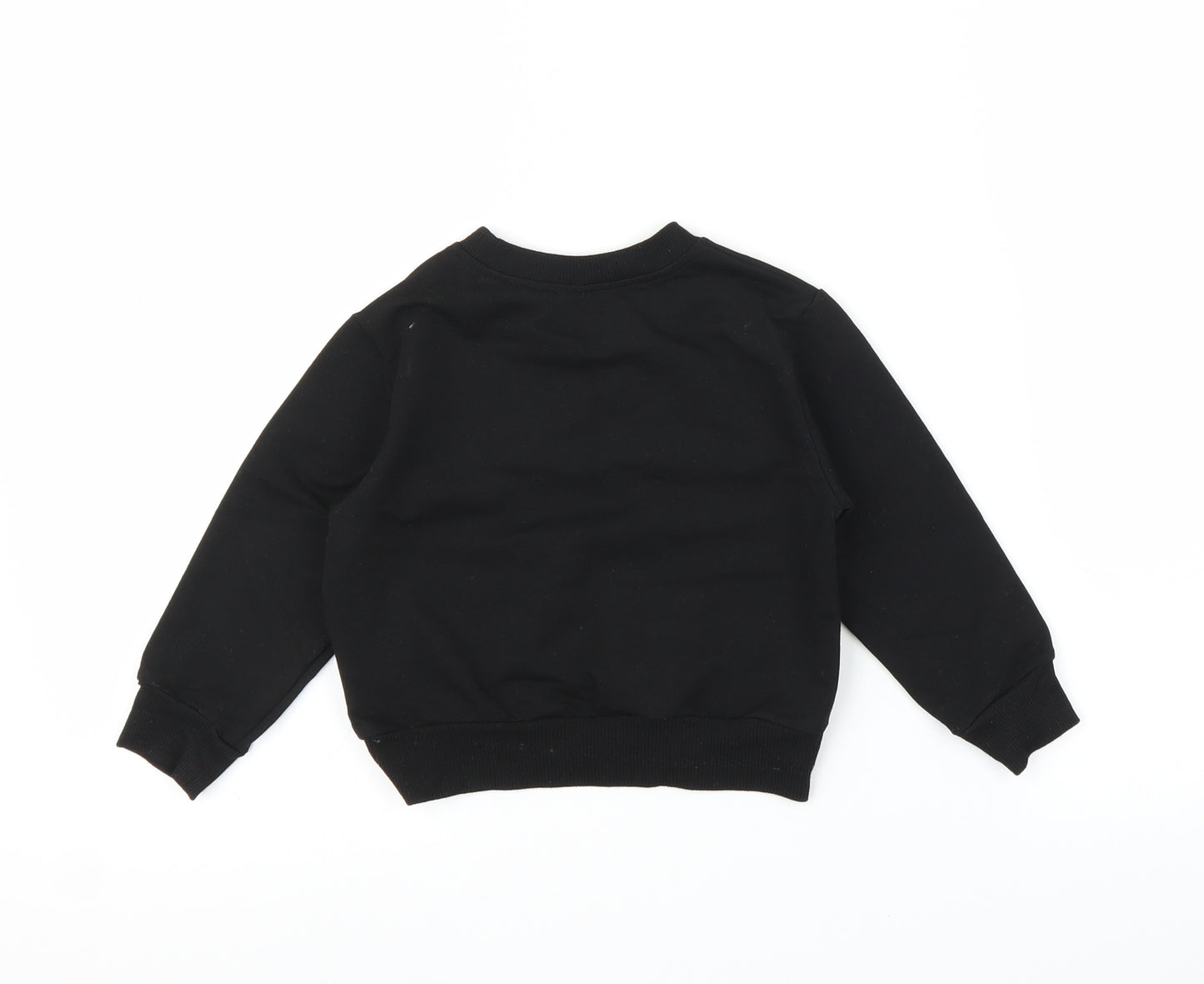 Preworn Baby Black   Pullover Jumper Size 18-24 Months  - Christmas