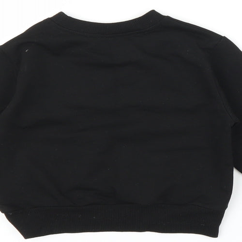 Preworn Baby Black   Pullover Jumper Size 18-24 Months  - Christmas