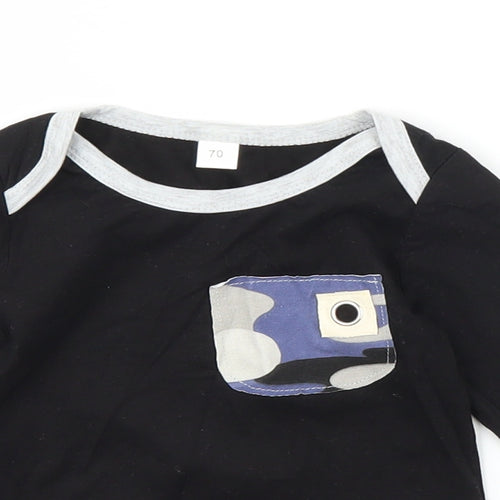 Preworn Baby Black   Basic T-Shirt Size 6-9 Months