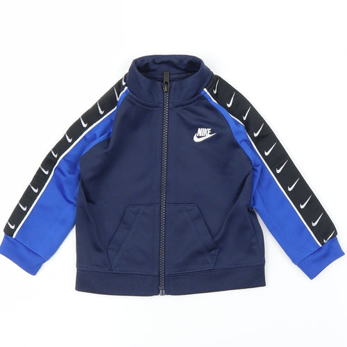 Nike Boys Blue   Full Zip Jumper Size 9-12 Months