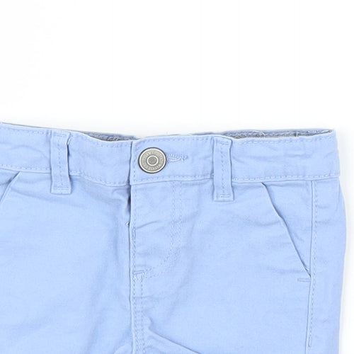Primark Boys Blue  Damask Capri Trousers Size 3-6 Months  - Shorts