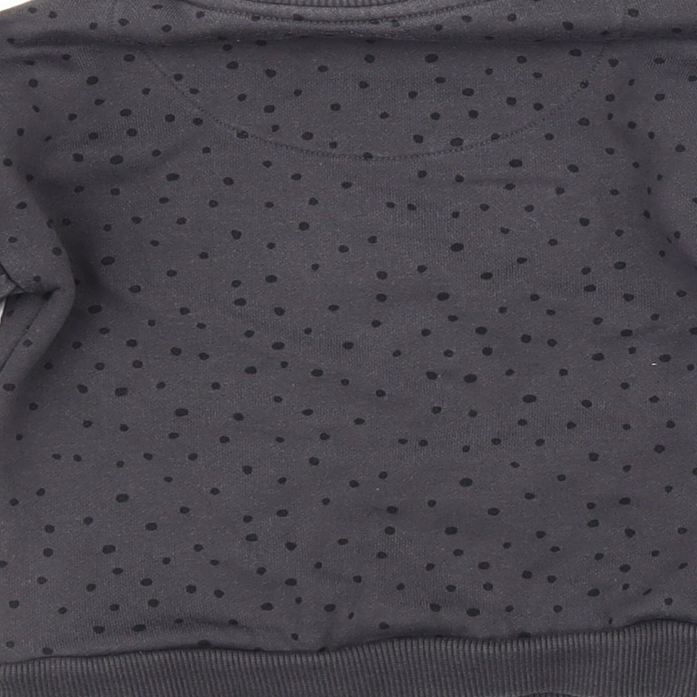F&F Girls Grey Spotted  Pullover Jumper Size 2-3 Years