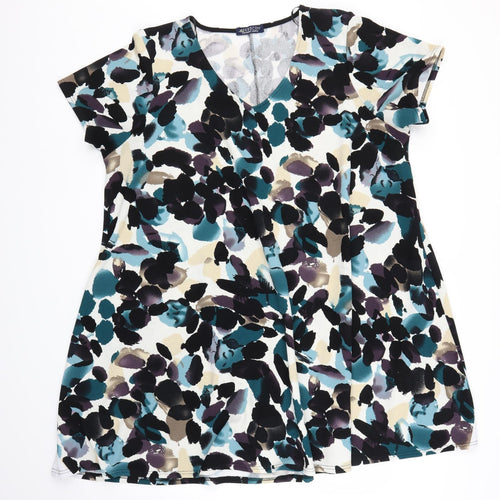 Ebsco Womens Multicoloured Floral  A-Line  Size 2XL
