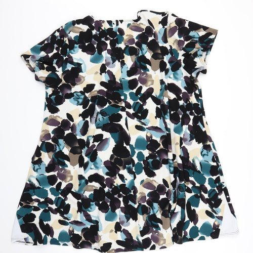 Ebsco Womens Multicoloured Floral  A-Line  Size 2XL