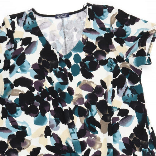Ebsco Womens Multicoloured Floral  A-Line  Size 2XL