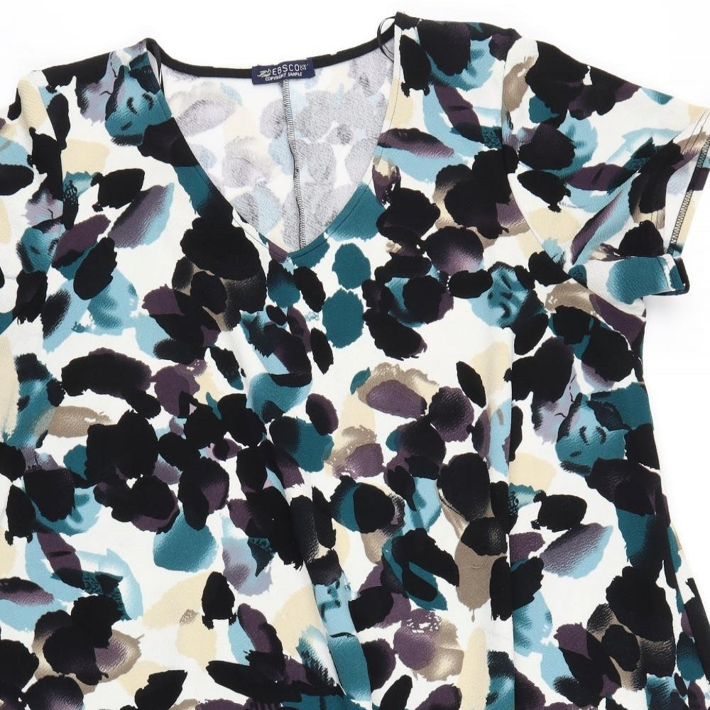 Ebsco Womens Multicoloured Floral  A-Line  Size 2XL