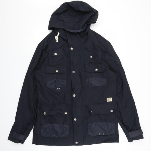 JACK & JONES Mens Blue   Parka Coat Size XL