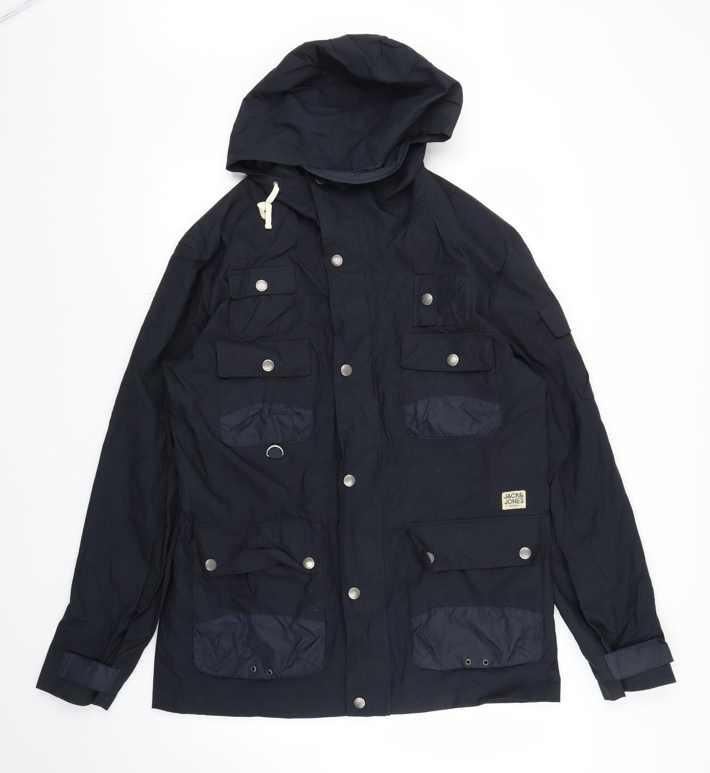 JACK & JONES Mens Blue   Parka Coat Size XL