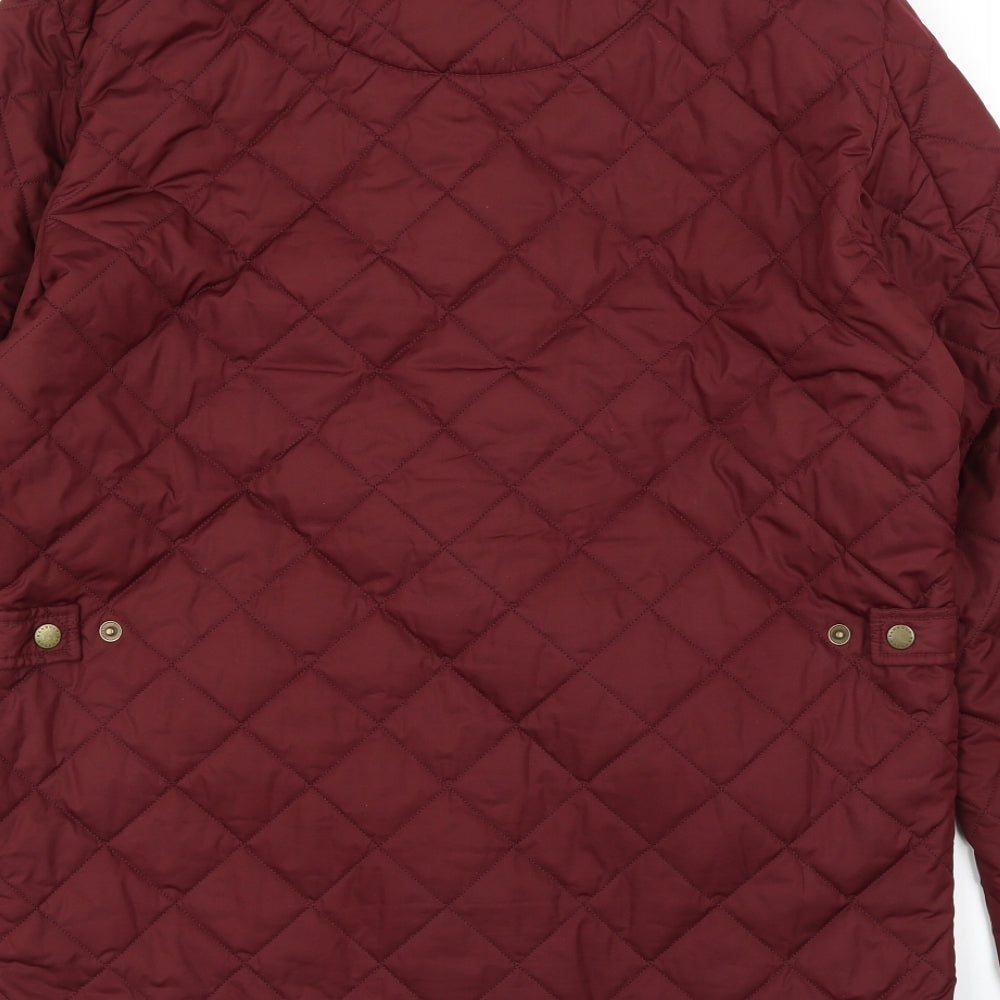 Barbour Mens Purple   Quilted Coat Size M