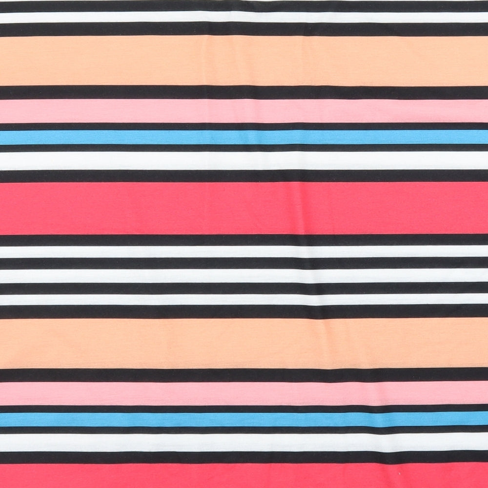 ASOS Womens Multicoloured Striped  Basic T-Shirt Size 26