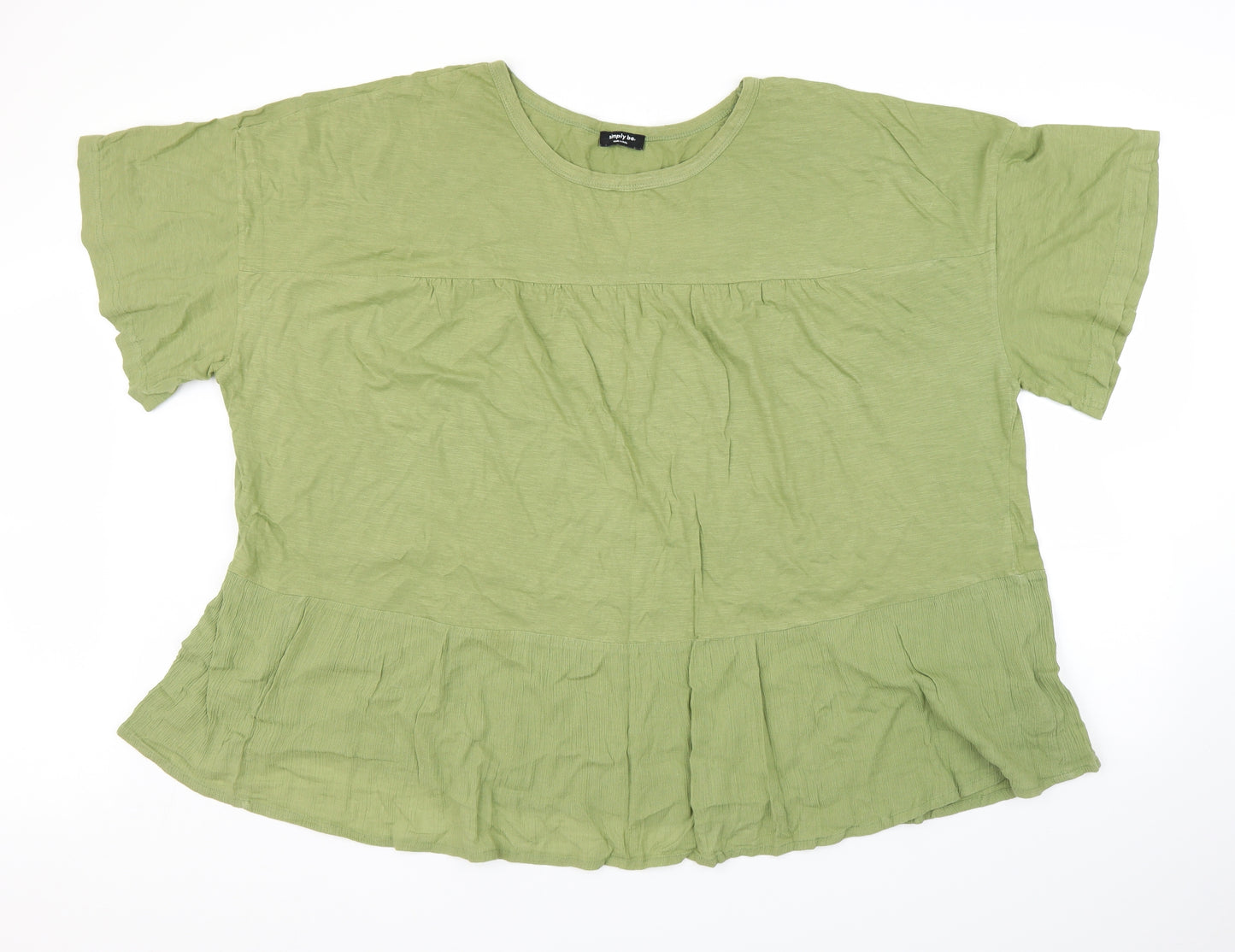 Simply Be Womens Green   Basic T-Shirt Size 30