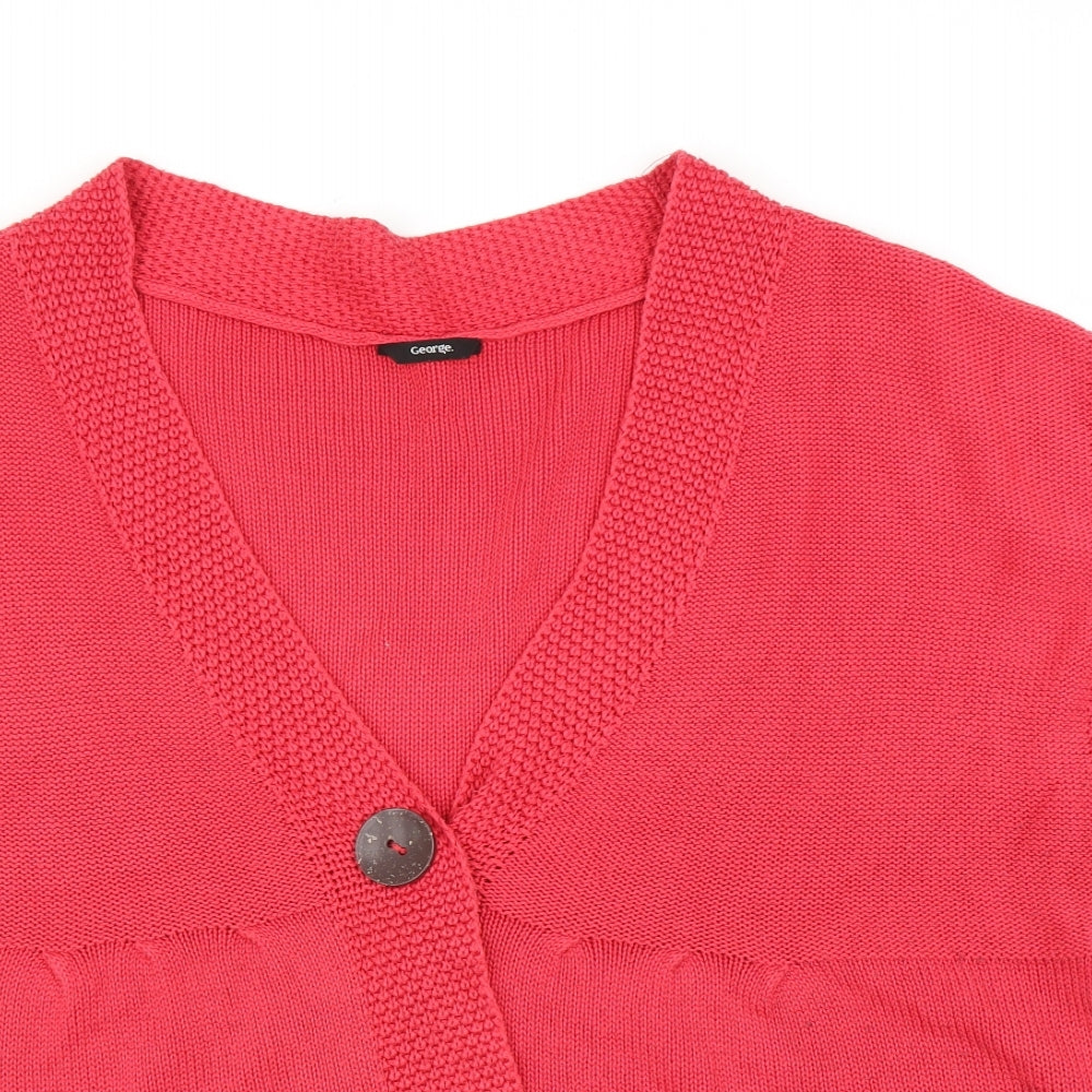George Womens Pink   Cardigan Jumper Size 24