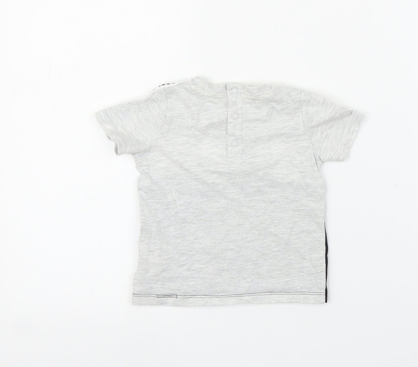 F&F Boys Grey   Basic T-Shirt Size 6-9 Months