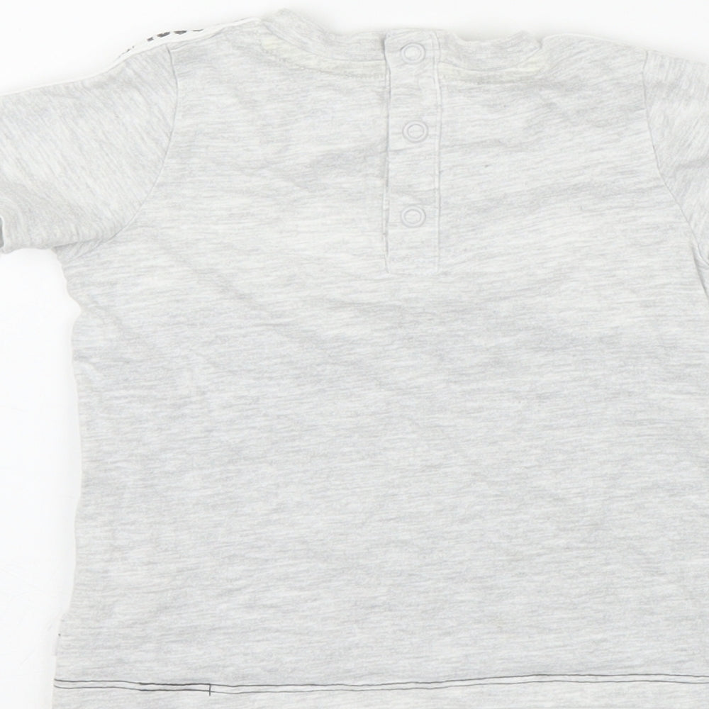 F&F Boys Grey   Basic T-Shirt Size 6-9 Months