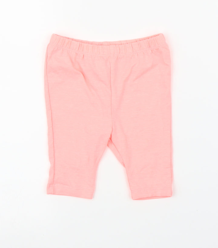 Woolies Babes Girls Pink Capri Leggings Size 12 Months