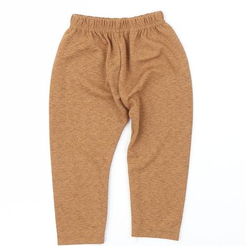Preworn Girls Brown   Capri Leggings Size 6-9 Months