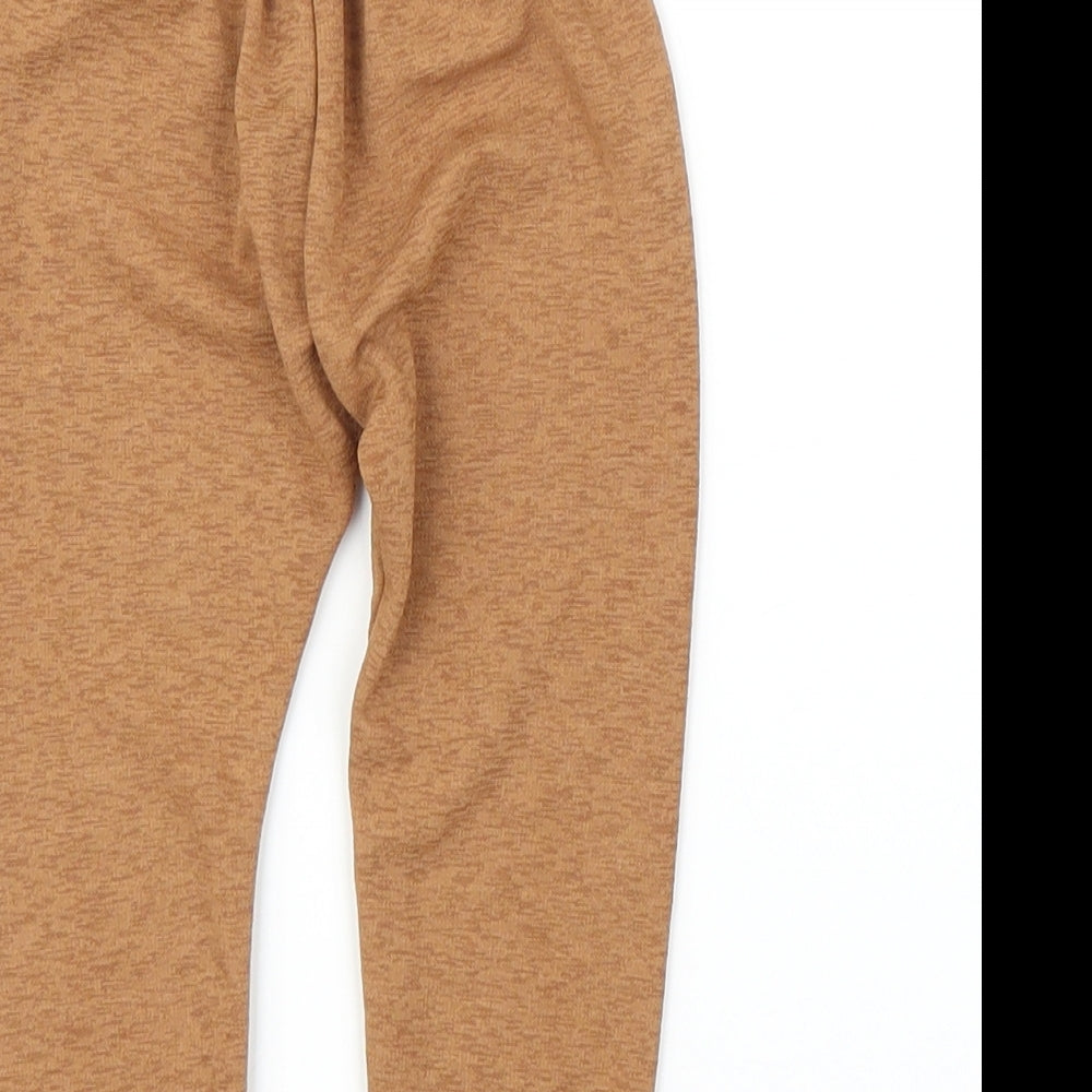 Preworn Girls Brown   Capri Leggings Size 6-9 Months
