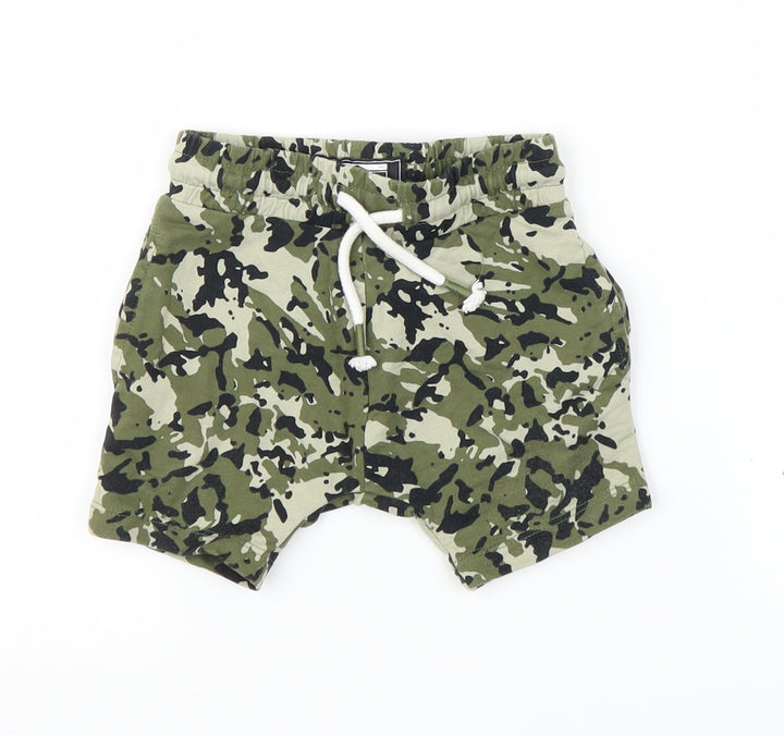 NEXT Boys Green Camouflage Capri Leggings Size 6-9 Months