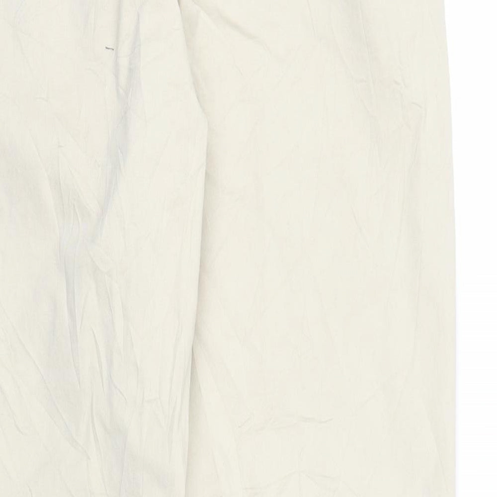 Monsoon Womens Beige   Carpenter Trousers Size 14 L26 in