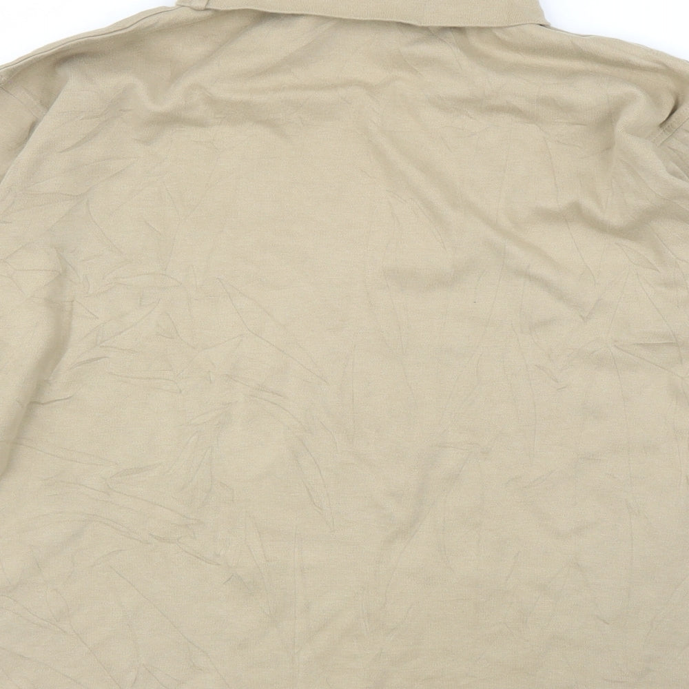 Kickers Mens Beige    T-Shirt Size M