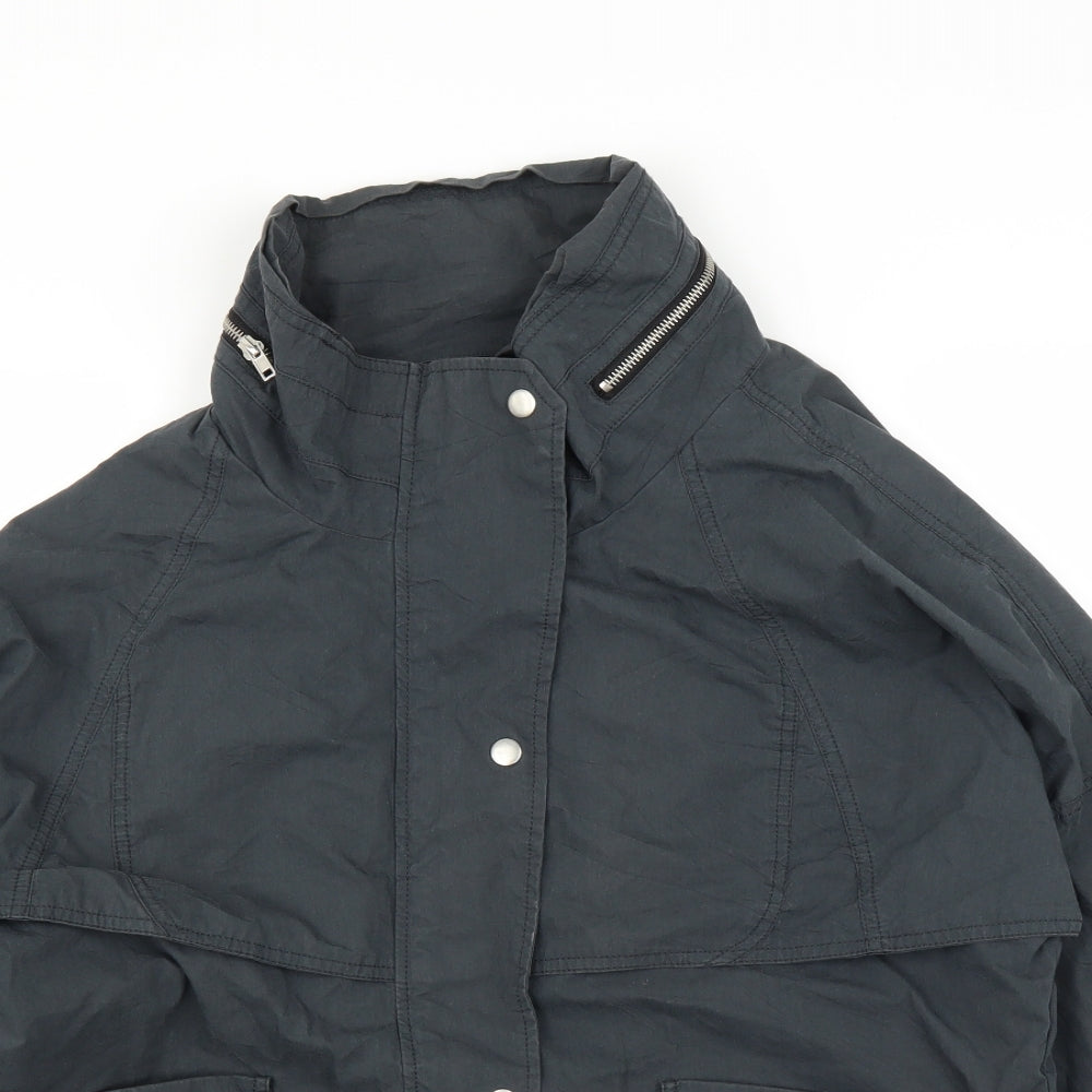 Primark Womens Grey   Military Jacket Coat Size 14