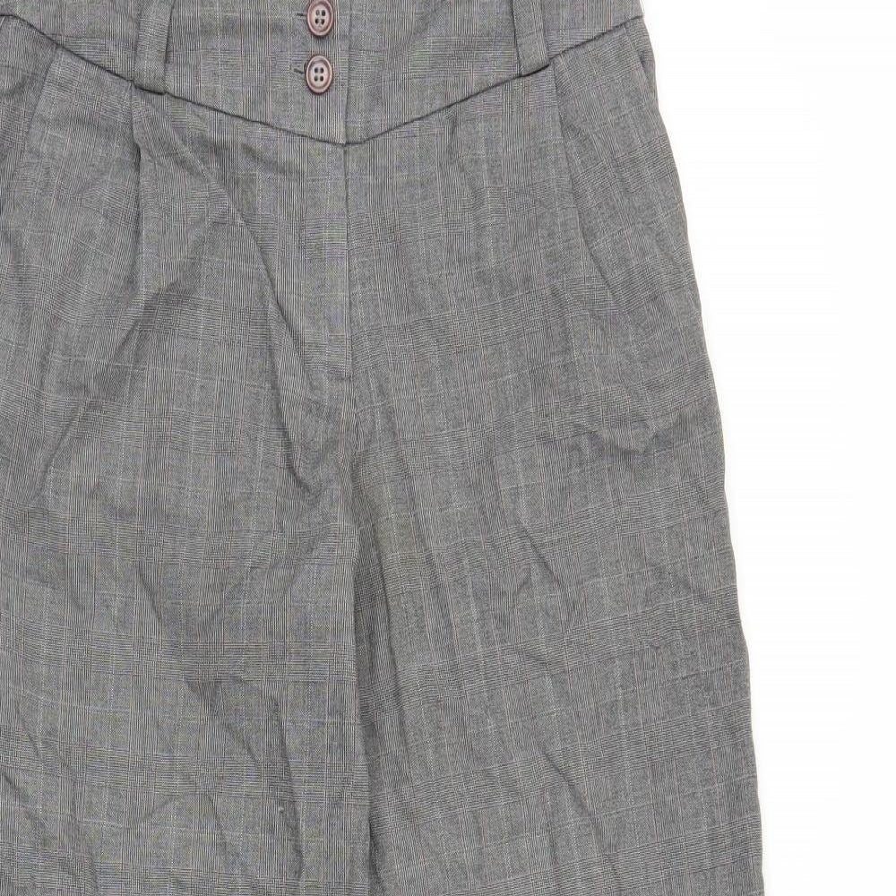 Warehouse Womens Grey Plaid  Trousers  Size 8 L24 in