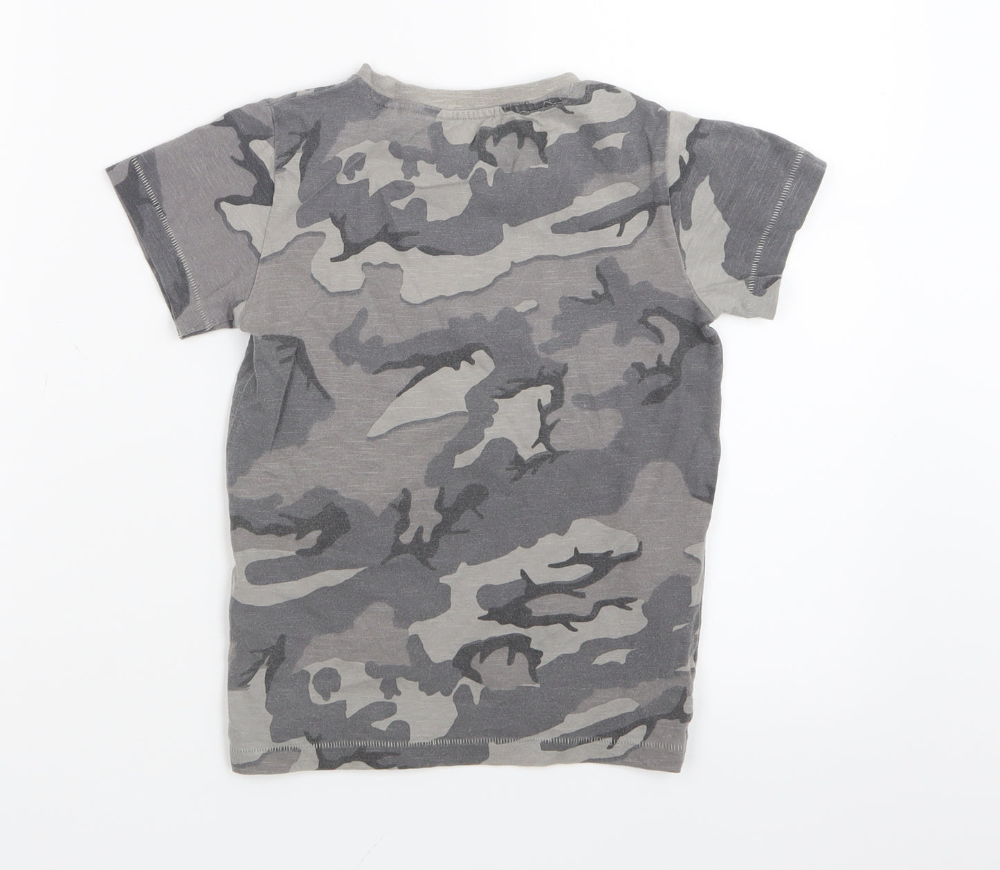 NEXT Boys Grey Camouflage  Basic T-Shirt Size 3-4 Years
