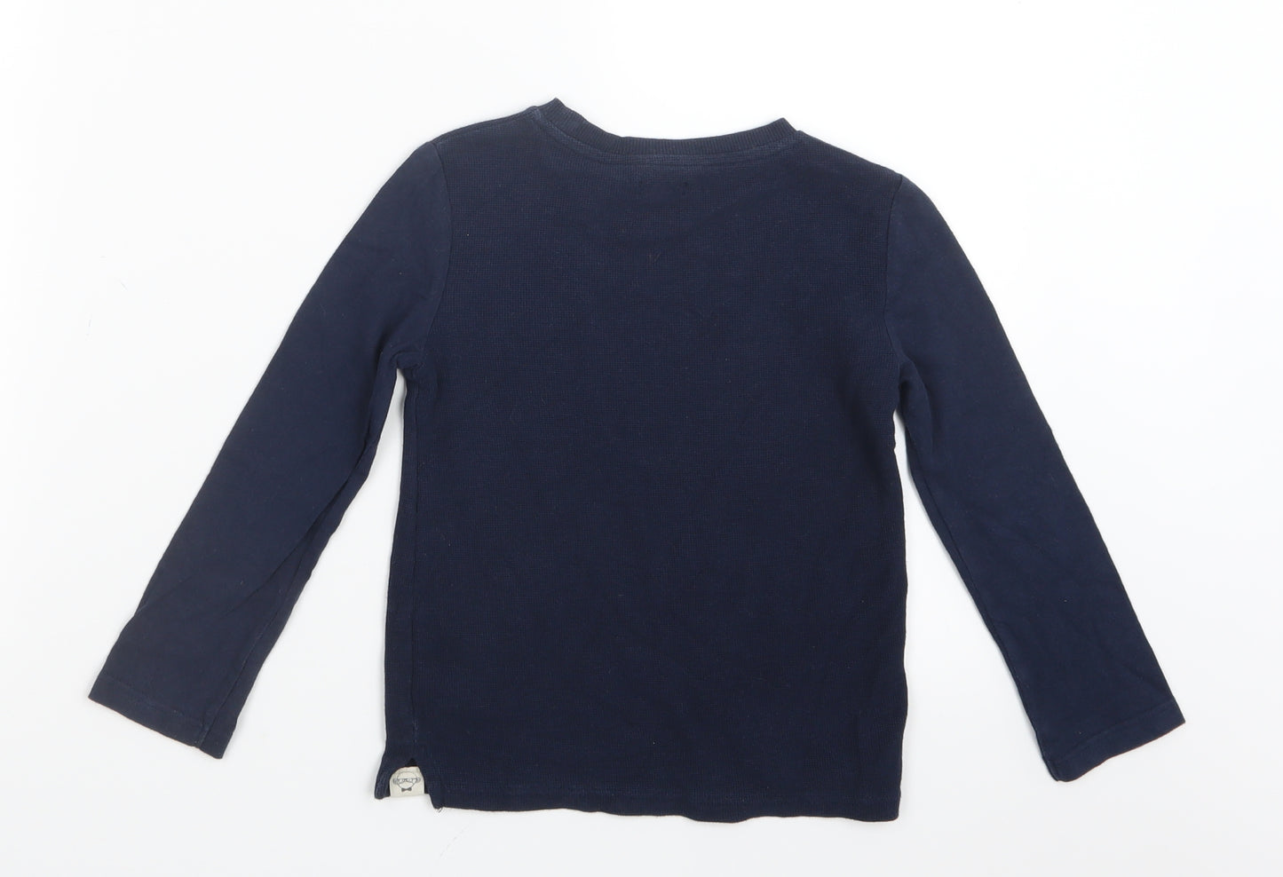 River Island Boys Blue  Knit Pullover Jumper Size 3-4 Years