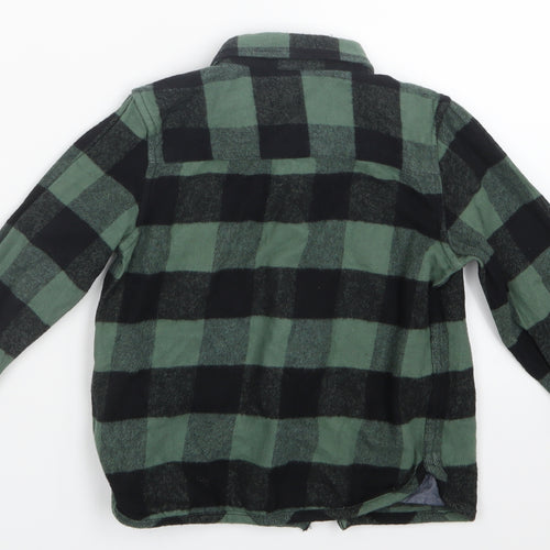 Mini Club Boys Green Check  Basic Button-Up Size 3-4 Years
