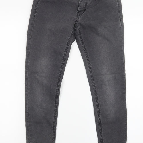 H&M Womens Black  Denim Straight Jeans Size 10 L26.5 in