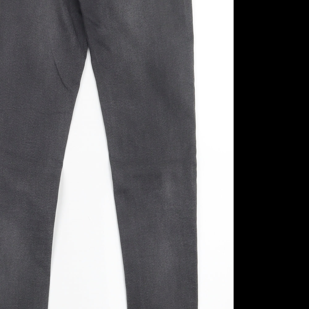 H&M Womens Black  Denim Straight Jeans Size 10 L26.5 in