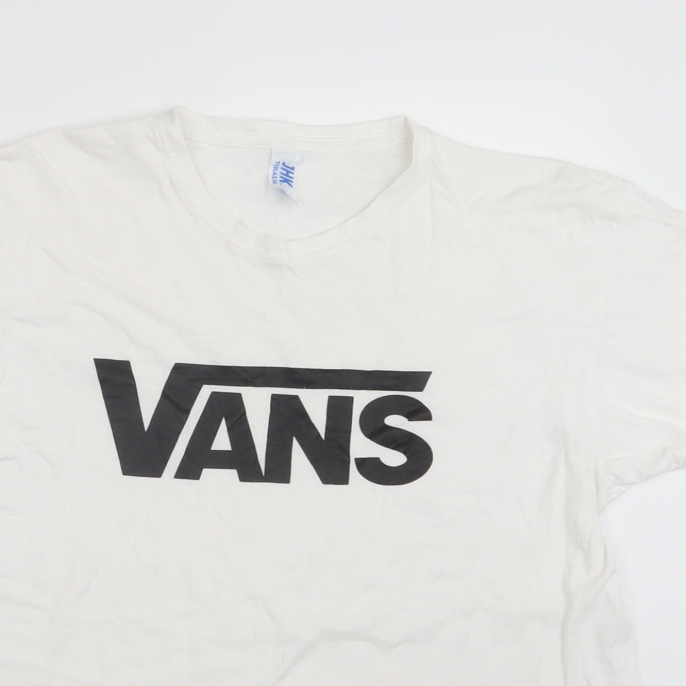 JHK Mens White    T-Shirt Size M  - Vans