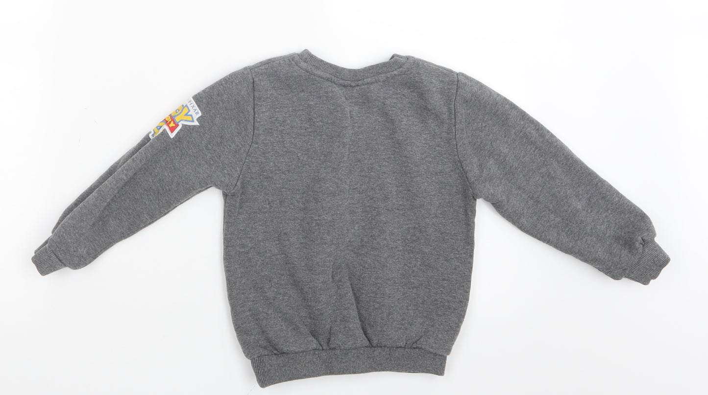 Primark Boys Grey   Pullover Jumper Size 4-5 Years  - Toy Story 4