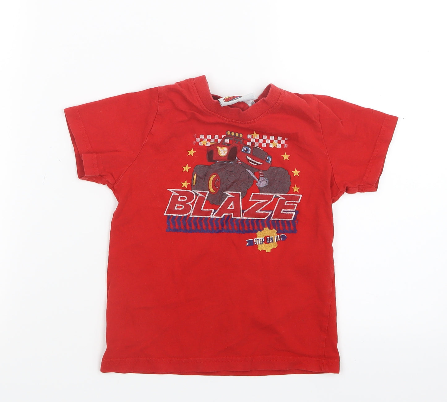Primark Boys Red   Basic T-Shirt Size 3-4 Years  - Blaze